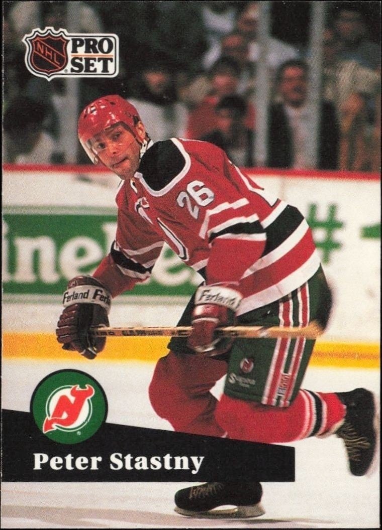 1991-92 Pro-Set Series 1 Peter Stastny #143 trading card