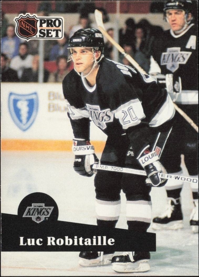 1991-92 Pro-Set Series 1 Luc Robitaille #95 trading card