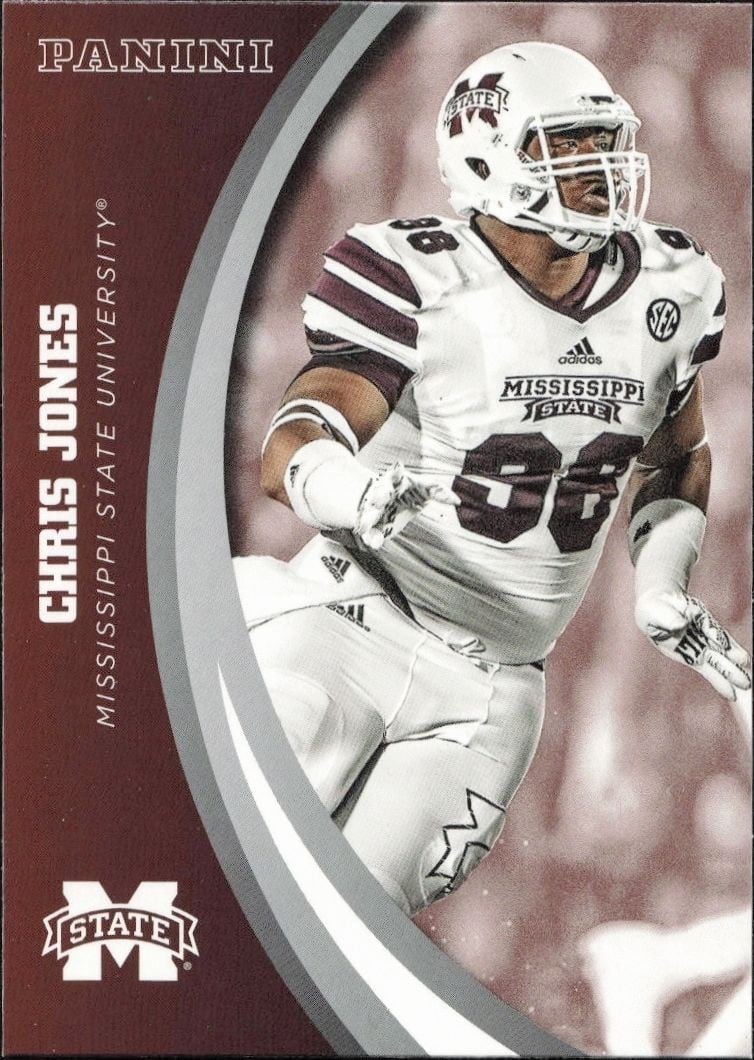 2016 Panini Mississippi State Chris Jones #13 trading card