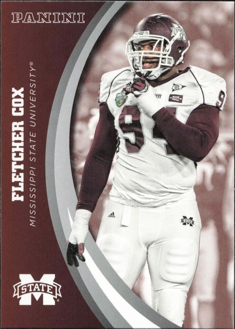 2016 Panini Mississippi State Fletcher Cox #18 trading card