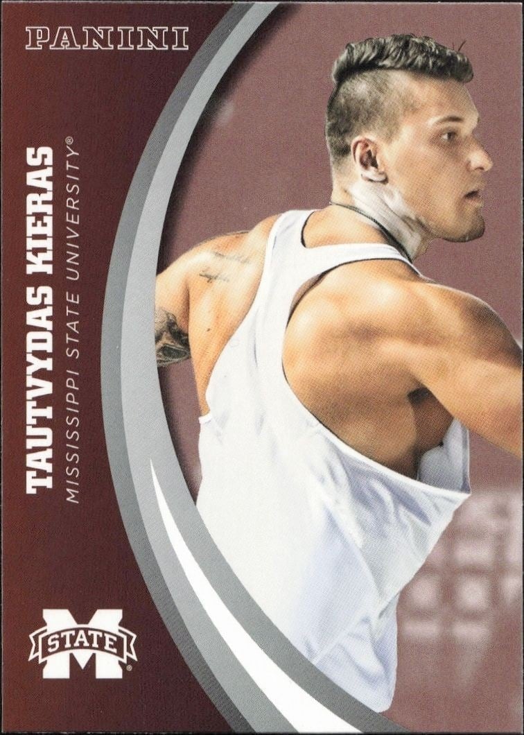 2016 Panini Mississippi State Tautvydas Kieras #46 trading card