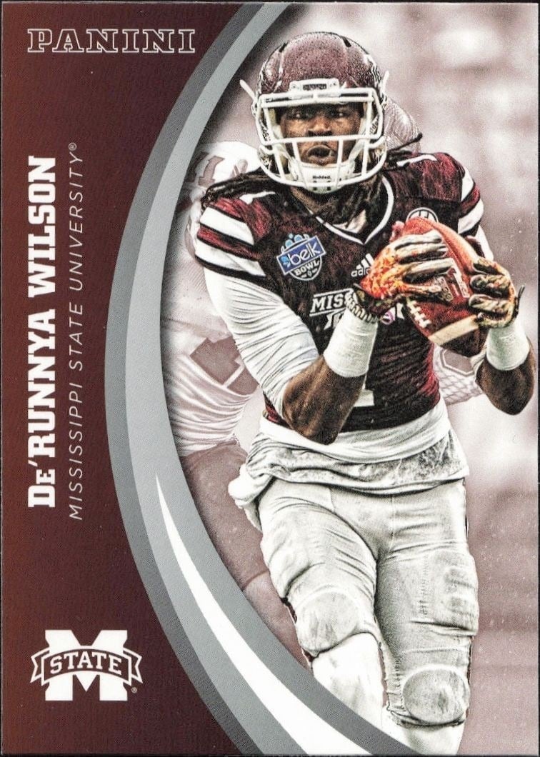 2016 Panini Mississippi State De'Runnya Wilson #50 trading card
