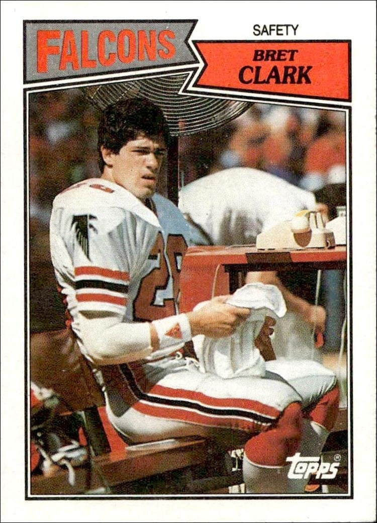 1987 Topps Bret Clark #258 trading card