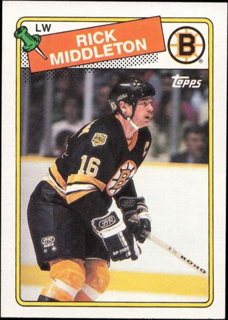 1988-89 Topps Rick Middleton #87 trading card
