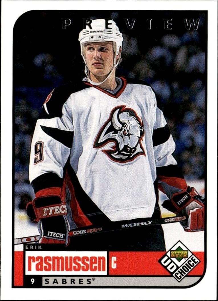 1998-99 Upper-Deck Choice Preview Erik Rasmussen #25 trading card