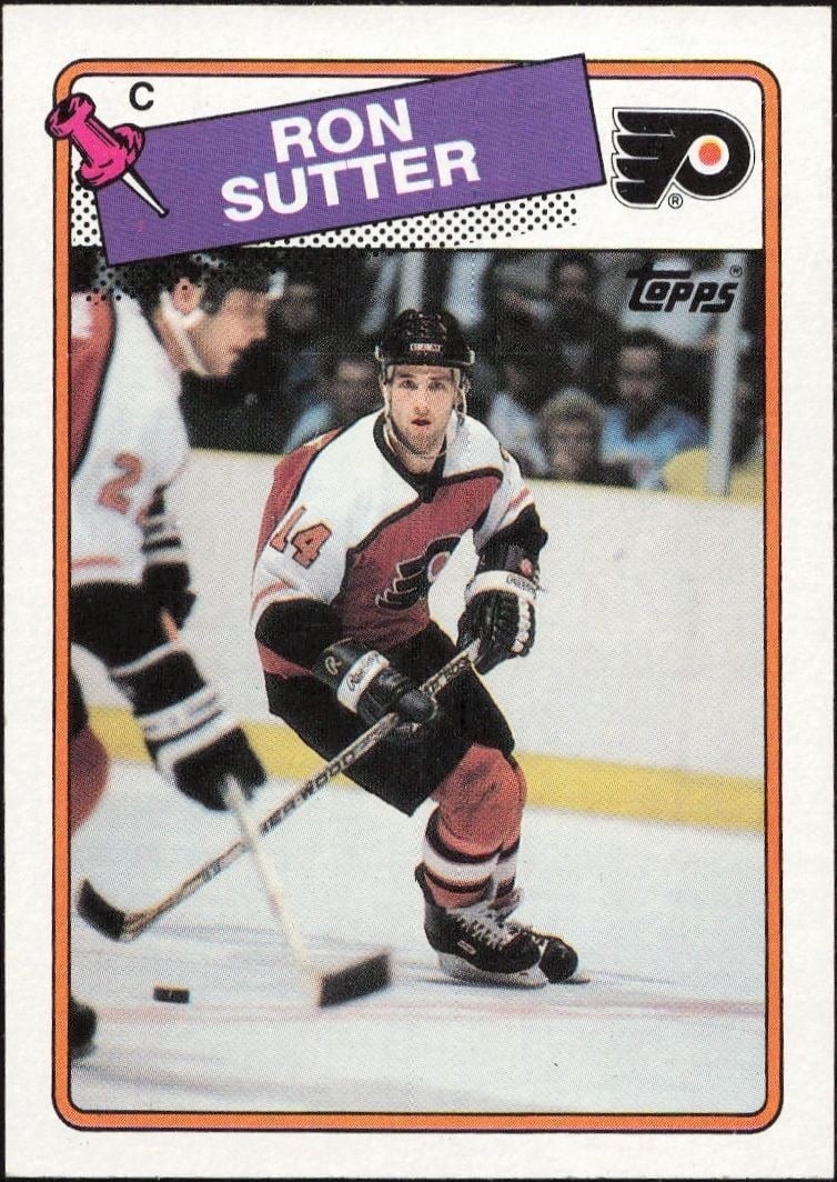 1988-89 Topps Ron Sutter #126 trading card