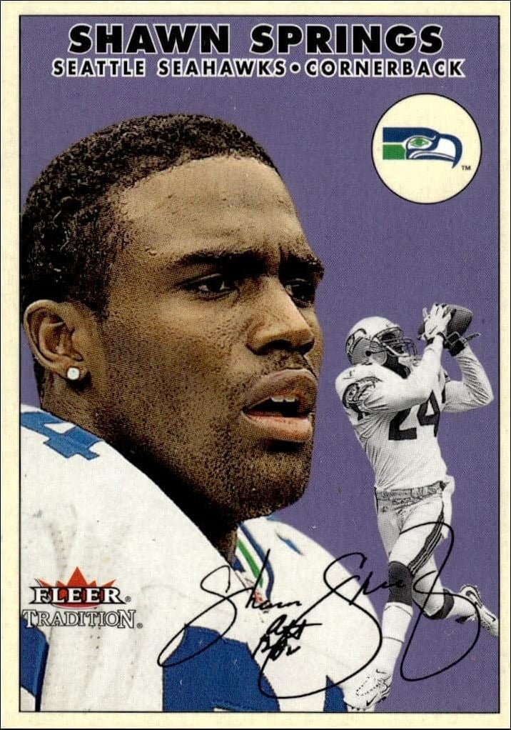 2000 Fleer Tradition Glossy Shawn Springs #86 trading card