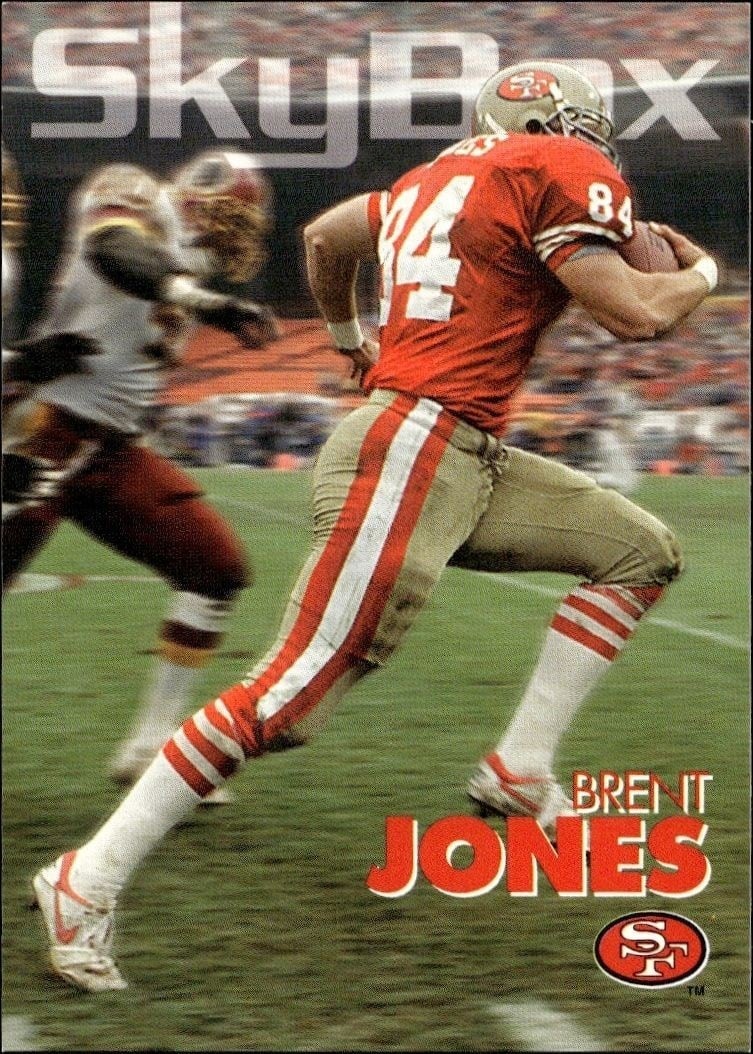 1993 Skybox Impact Brent Jones #295 trading card