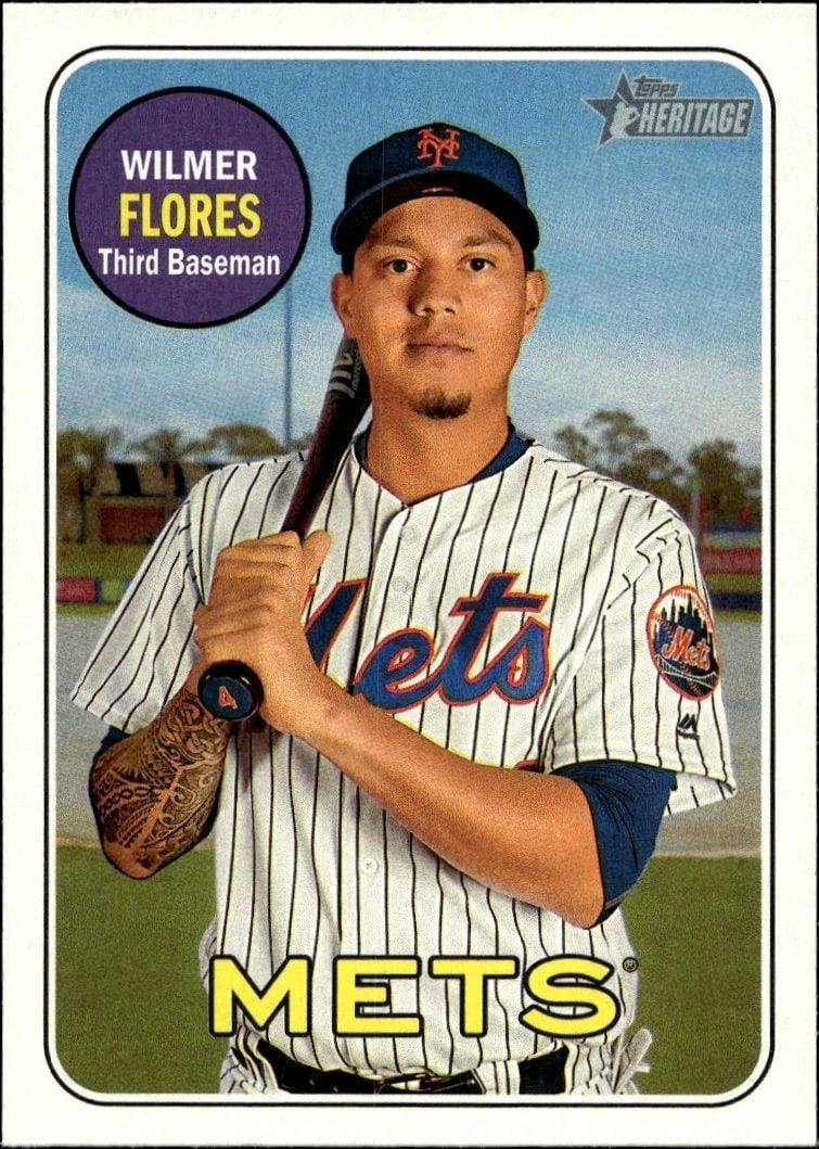2018 Topps Heritage Wilmer Flores #19 trading card