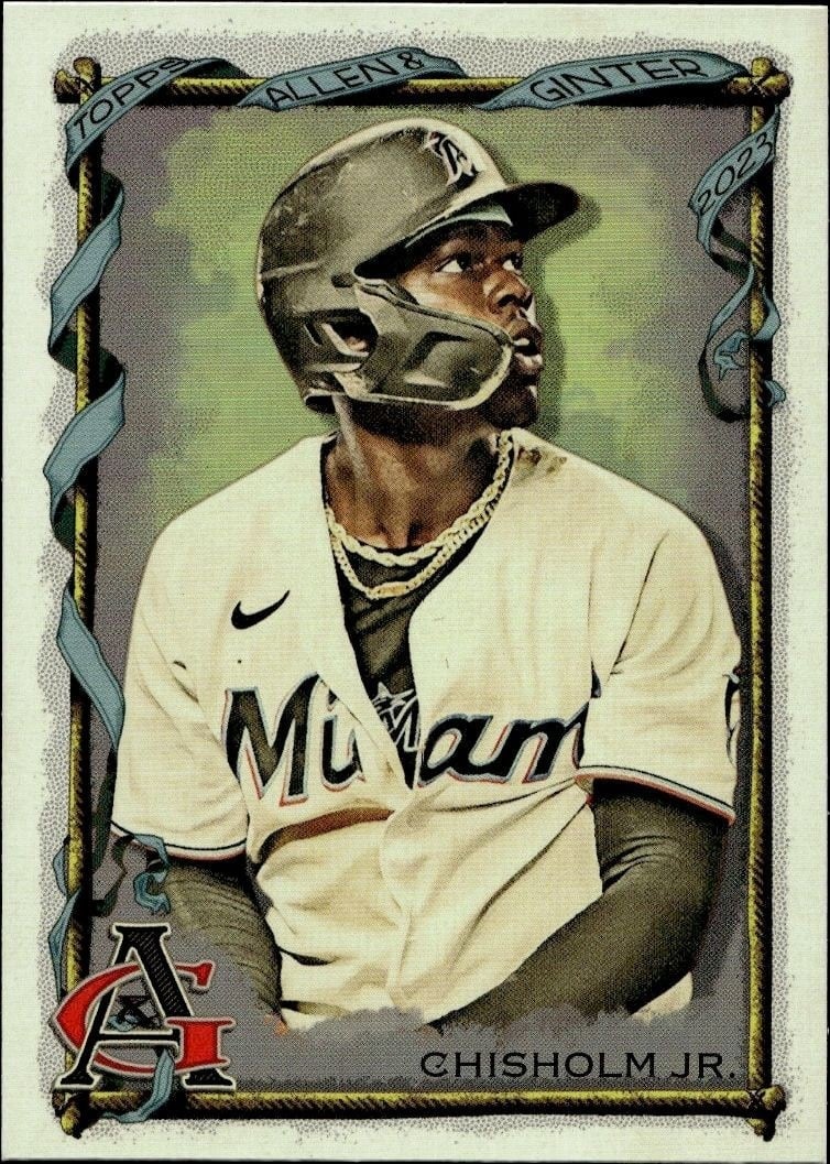 2023 Topps Allen & Ginter Jazz Chisholm Jr. #23 trading card