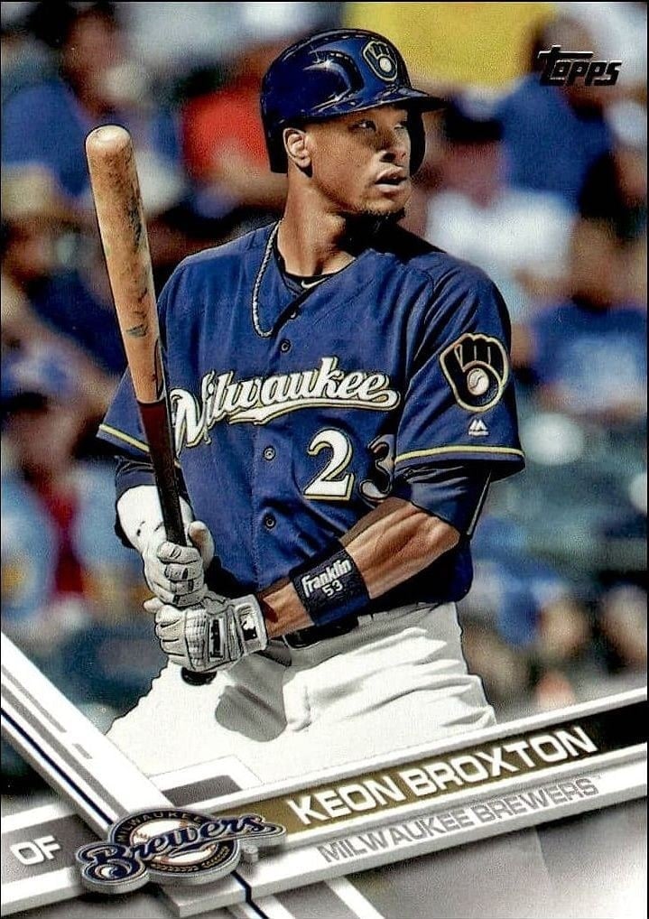 2017 Topps Series 1 Keon Broxton #182 trading card