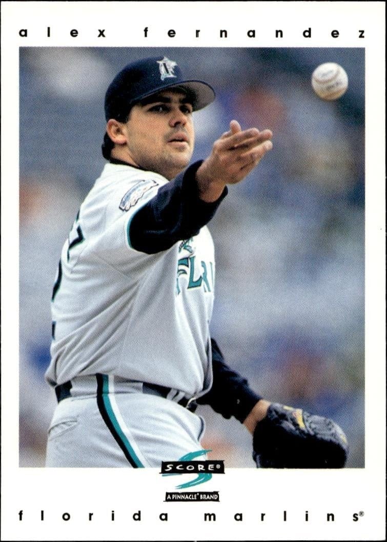 1997 Pinnacle Score Alex Fernandez #341 trading card