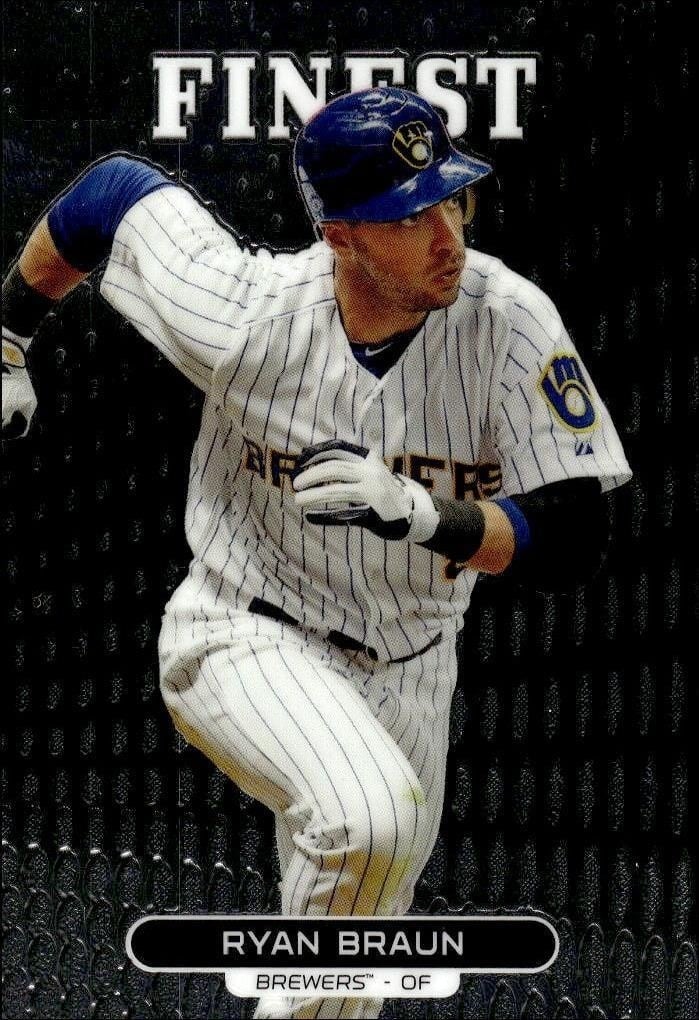 2013 Topps Finest Ryan Braun #90 trading card