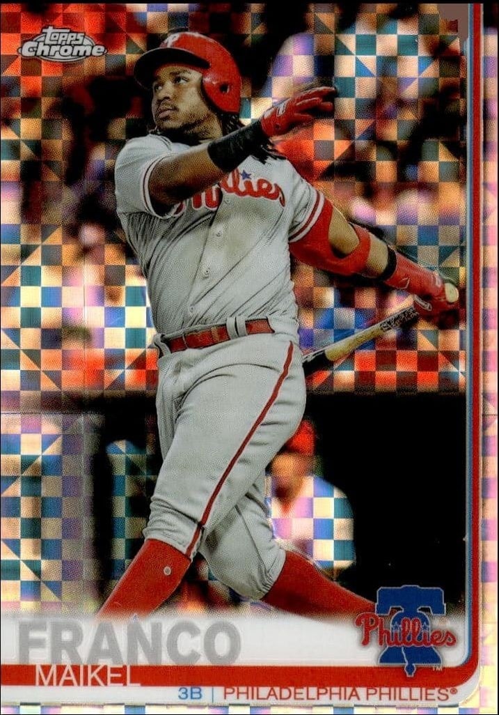2019 Topps Chrome Maikel Franco #7 trading card