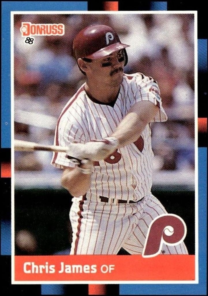 1988 Donruss Chris James #453 trading card