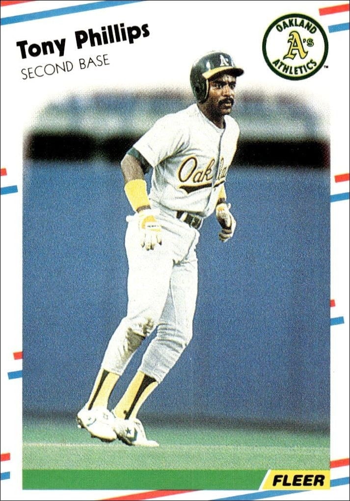 1988 Fleer Tony Phillips #290 trading card