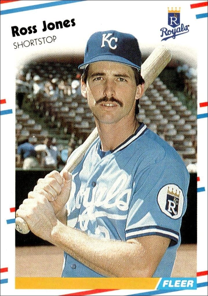 1988 Fleer Ross Jones #262 trading card