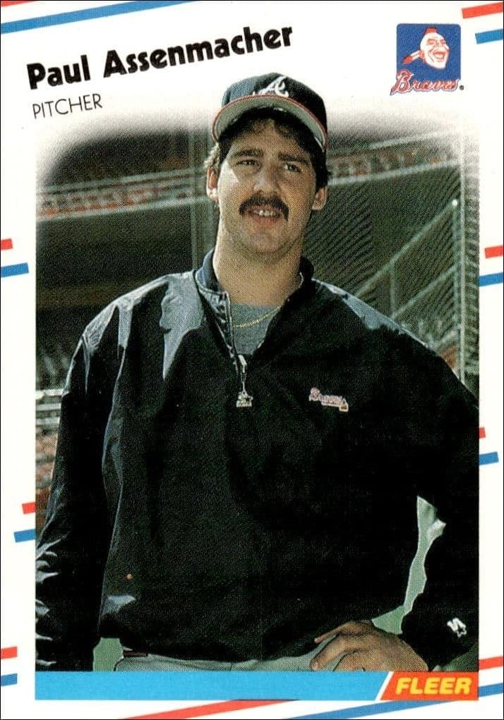 1988 Fleer Paul Assenmacher #532 trading card