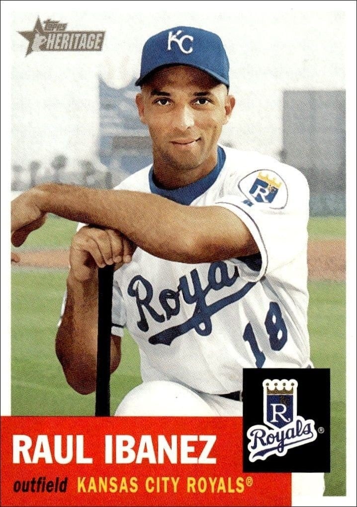 2002 Topps Heritage Raul Ibanez #279 trading card