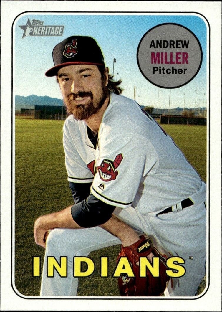 2018 Topps Heritage Andrew Miller #287 trading card
