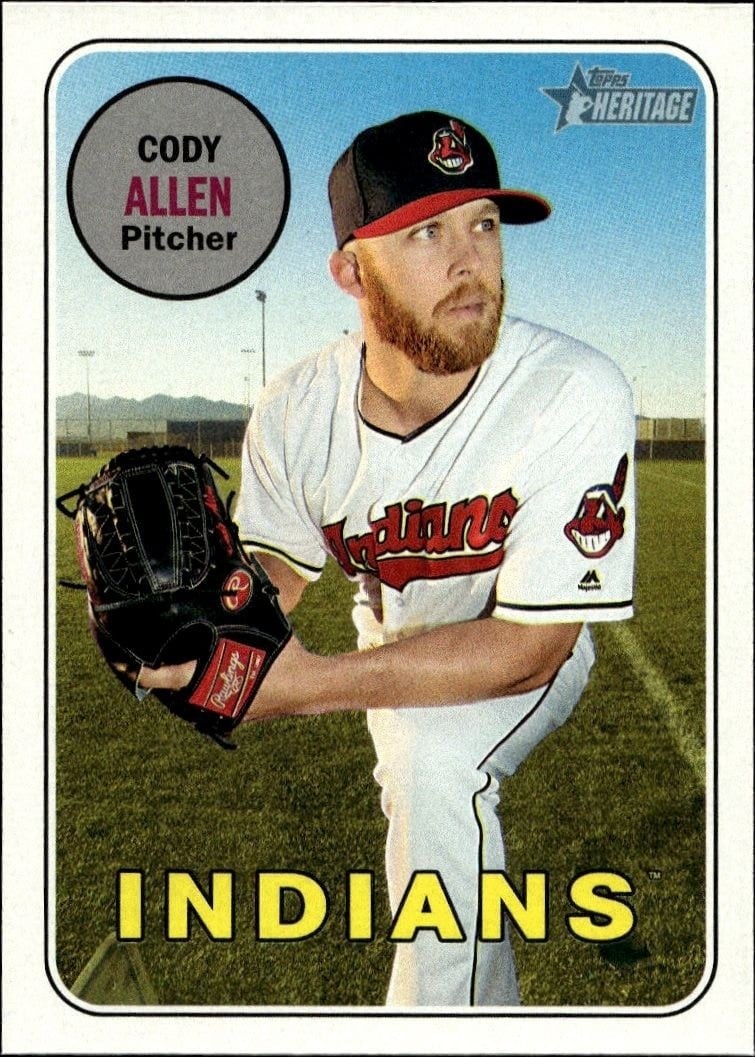 2018 Topps Heritage Cody Allen #157 trading card