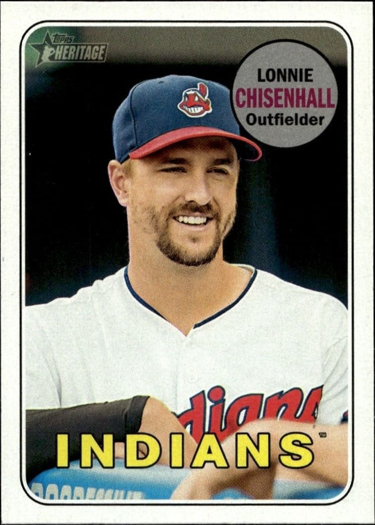 2018 Topps Heritage Lonnie Chisenhall #481 trading card