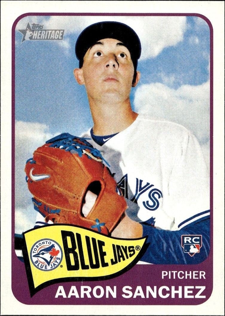 2014 Topps Heritage High Number Aaron Sanchez #H579 trading card