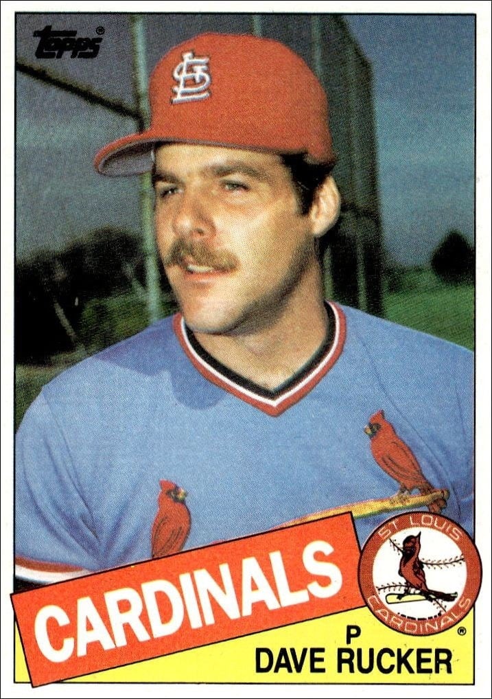 1985 Topps Dave Rucker #421 trading card