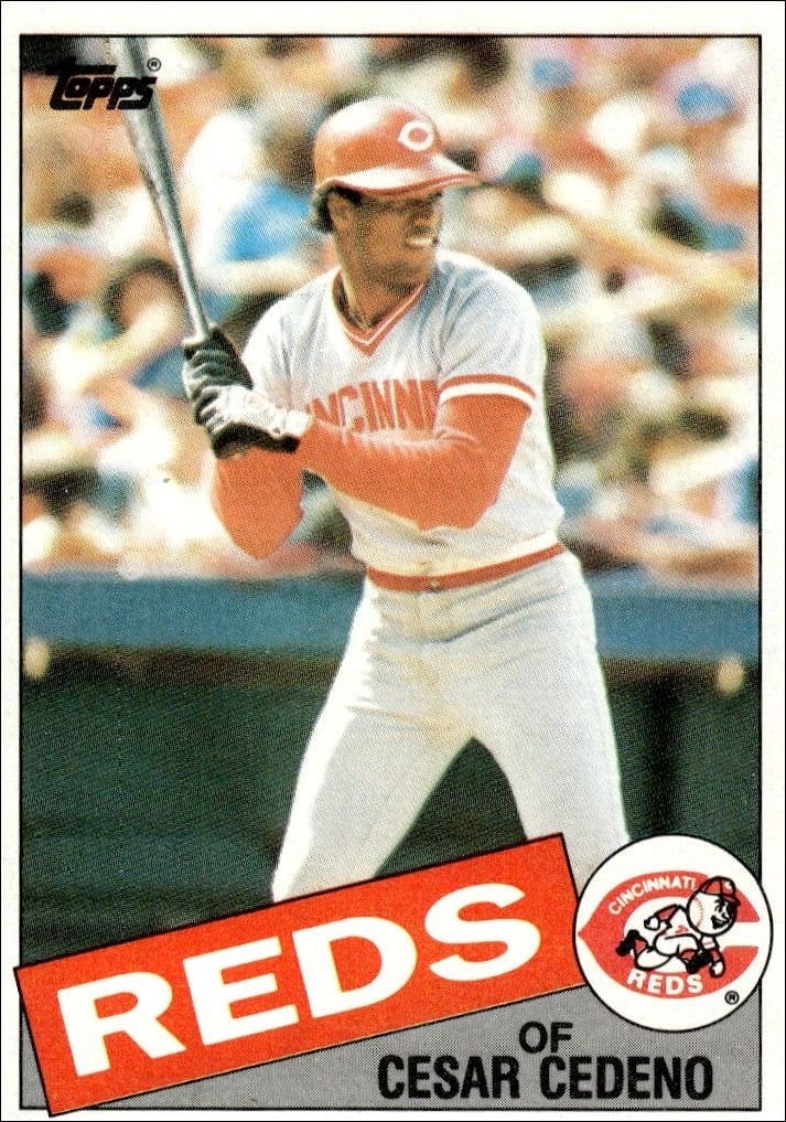 1985 Topps Cesar Cedeno #54 trading card