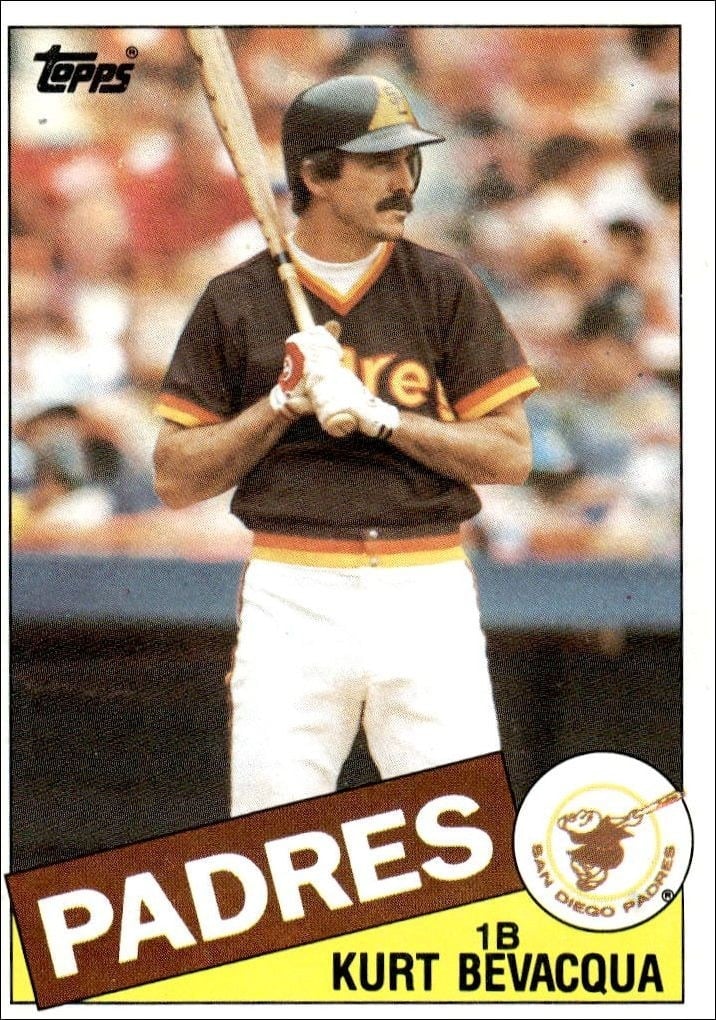 1985 Topps Kurt Bevacqua #478 trading card
