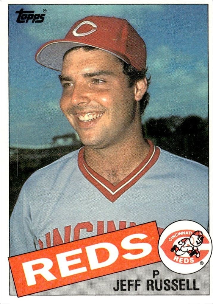 1985 Topps Jeff Russell #651 trading card