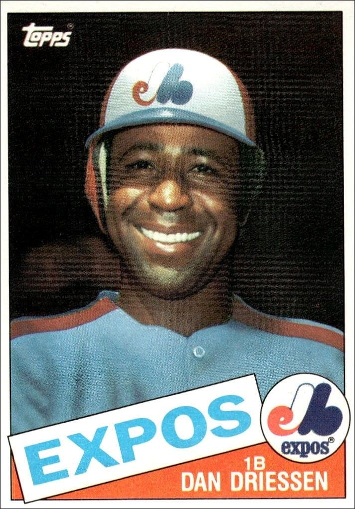 1985 Topps Dan Driessen #285 trading card