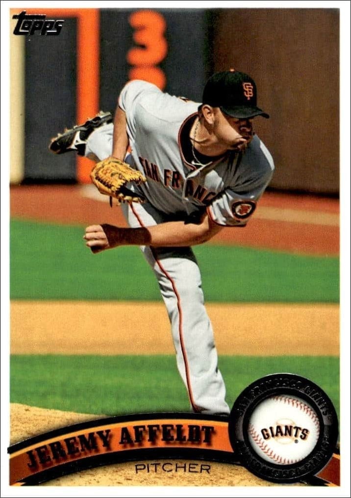 2011 Topps Series 2 Jeremy Affeldt #571 trading card