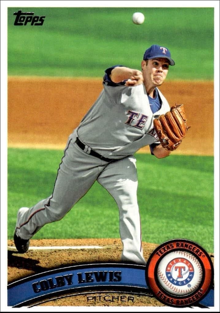 2011 Topps Series 2 Colby Lewis #352 trading card