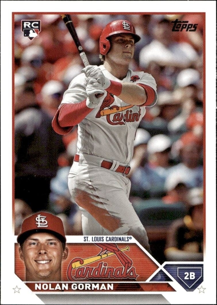 2023 Topps Series 1 Nolan Gorman #16 trading card