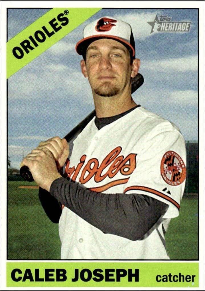 2015 Topps Heritage High Number Caleb Joseph #620 trading card