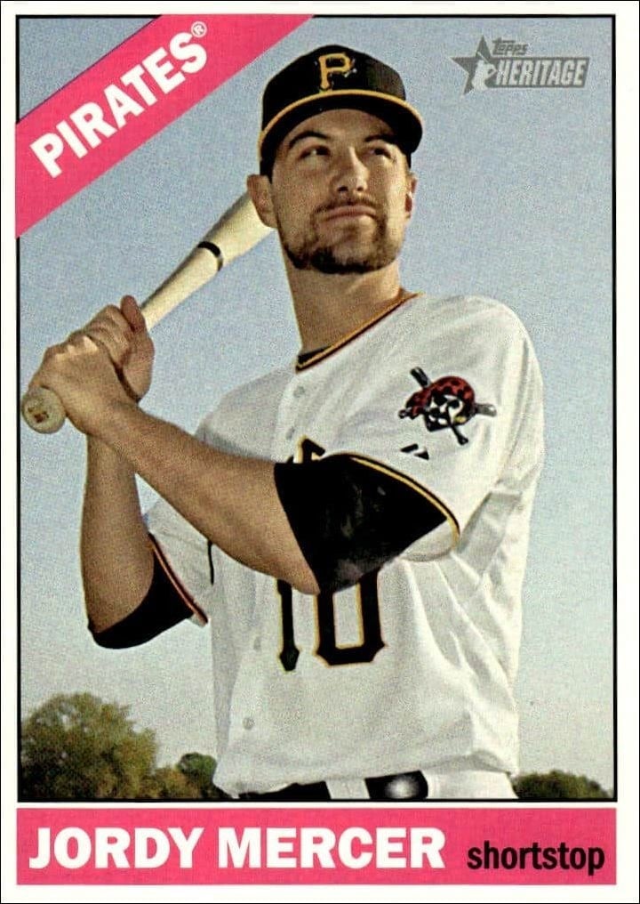 2015 Topps Heritage High Number Jordy Mercer #565 trading card