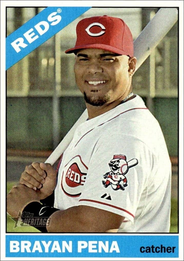 2015 Topps Heritage High Number Brayan Pena #542 trading card