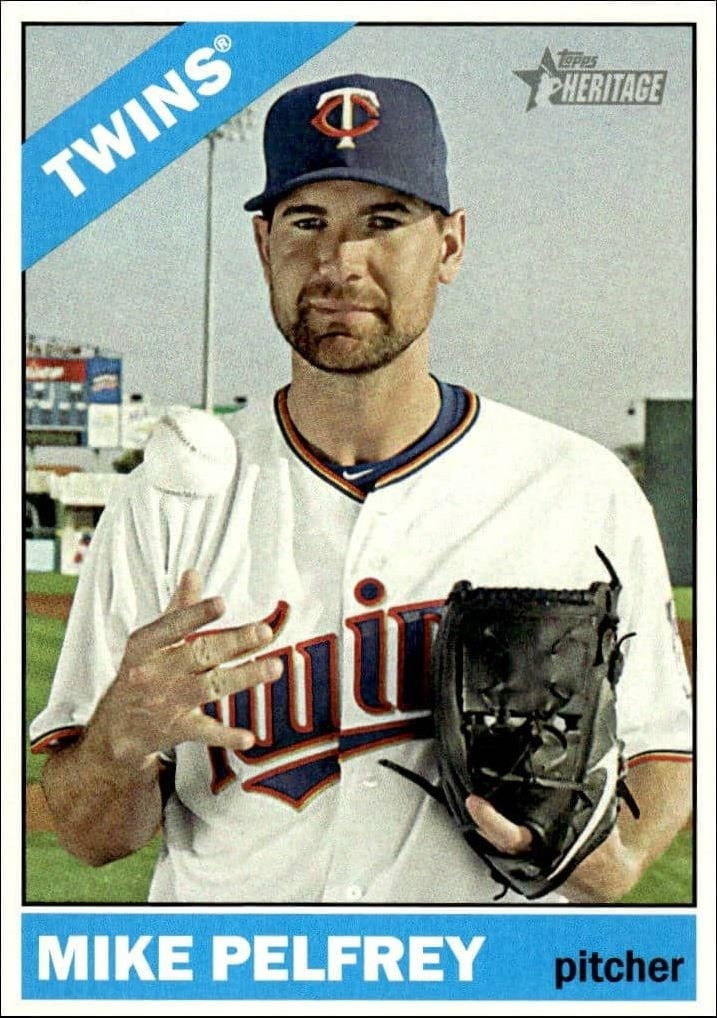 2015 Topps Heritage High Number Mike Pelfrey #656 trading card