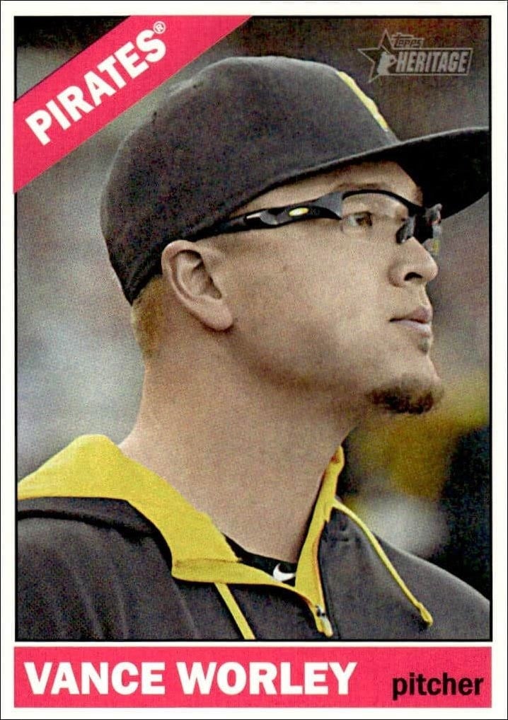 2015 Topps Heritage Vance Worley #419 trading card
