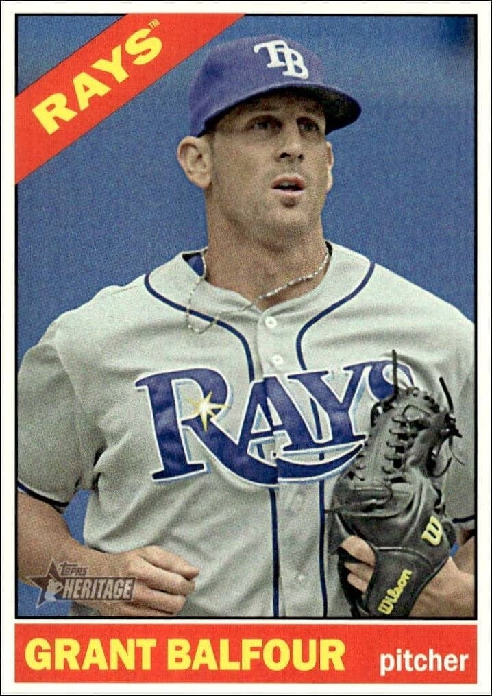 2015 Topps Heritage High Number Grant Balfour #514 trading card