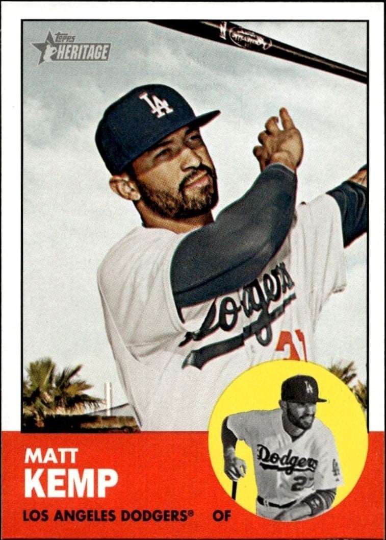 2012 Topps Heritage Matt Kemp #279 trading card