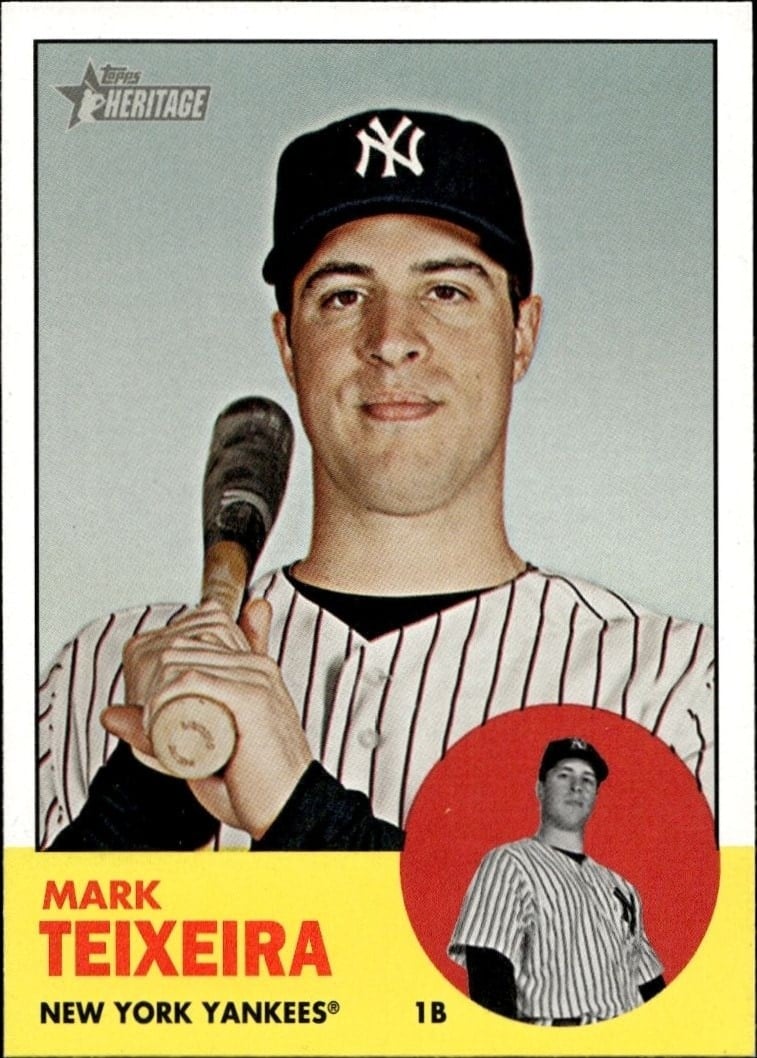 2012 Topps Heritage Mark Teixeira #183 trading card