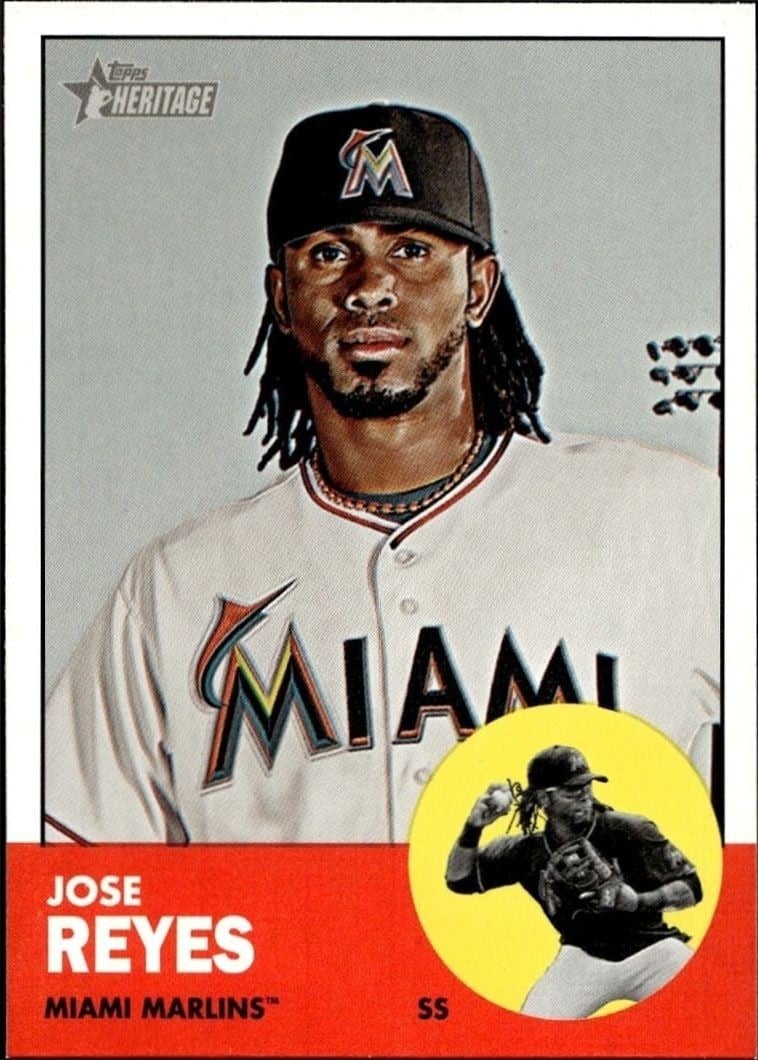 2012 Topps Heritage Jose Reyes #174 trading card