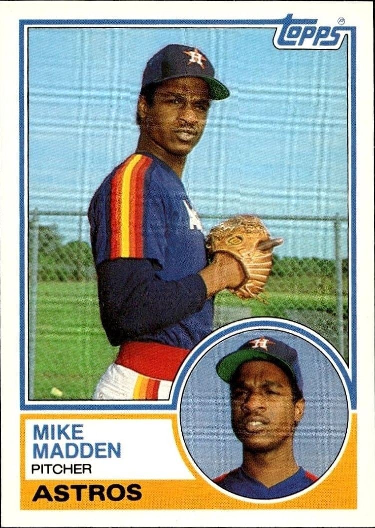 1983 Topps Traded Mike Madden #64T trading card