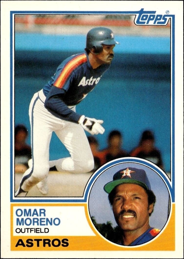1983 Topps Traded Omar Moreno #76T trading card