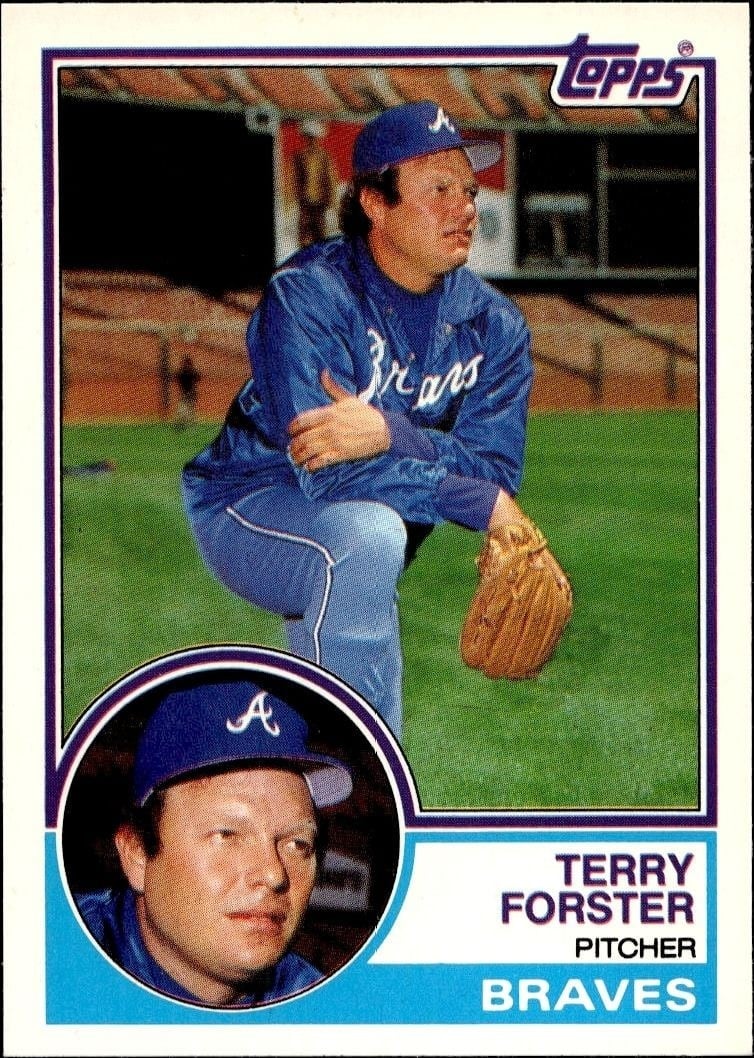 1983 Topps Traded Terry Forster #33T trading card