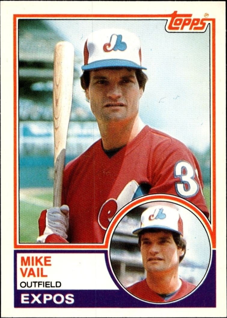 1983 Topps Traded Mike Vail #119T trading card
