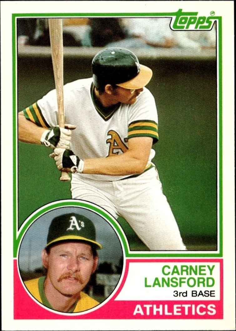 1983 Topps Traded Carney Lansford #60T trading card