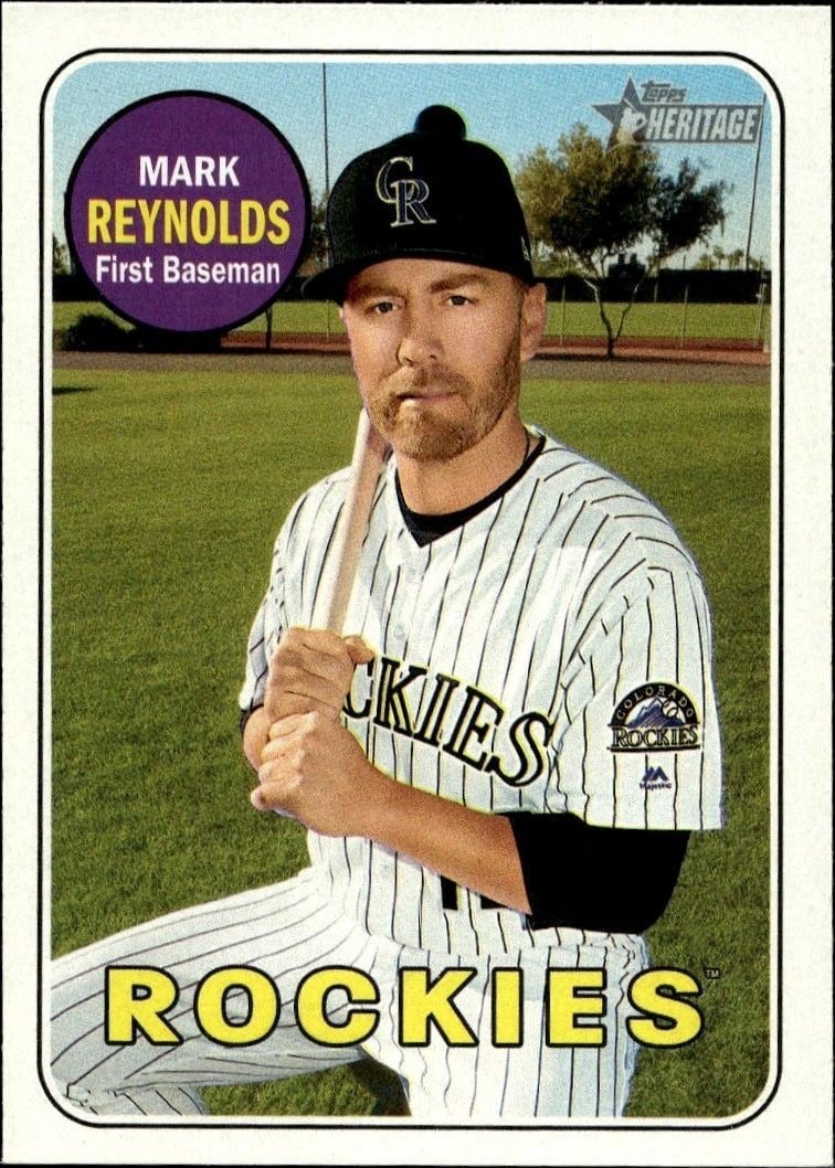 2018 Topps Heritage Mark Reynolds #181 trading card